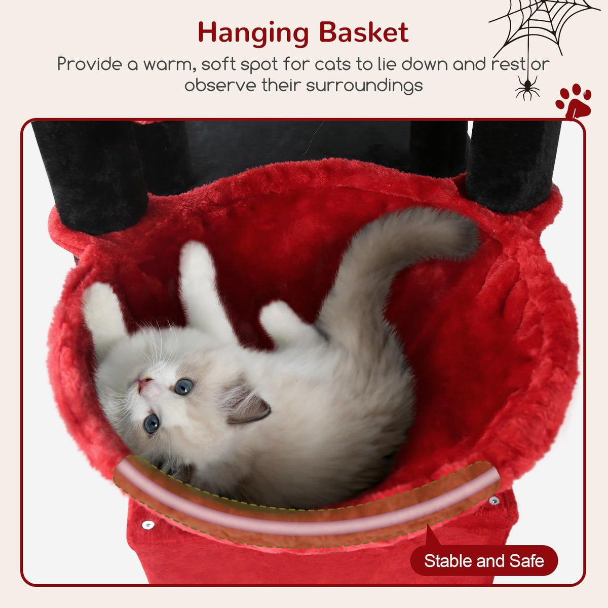 Globlazer Heavy Duty Cat Trees for Big Cats Maine Coon, F61, Blood-Goth