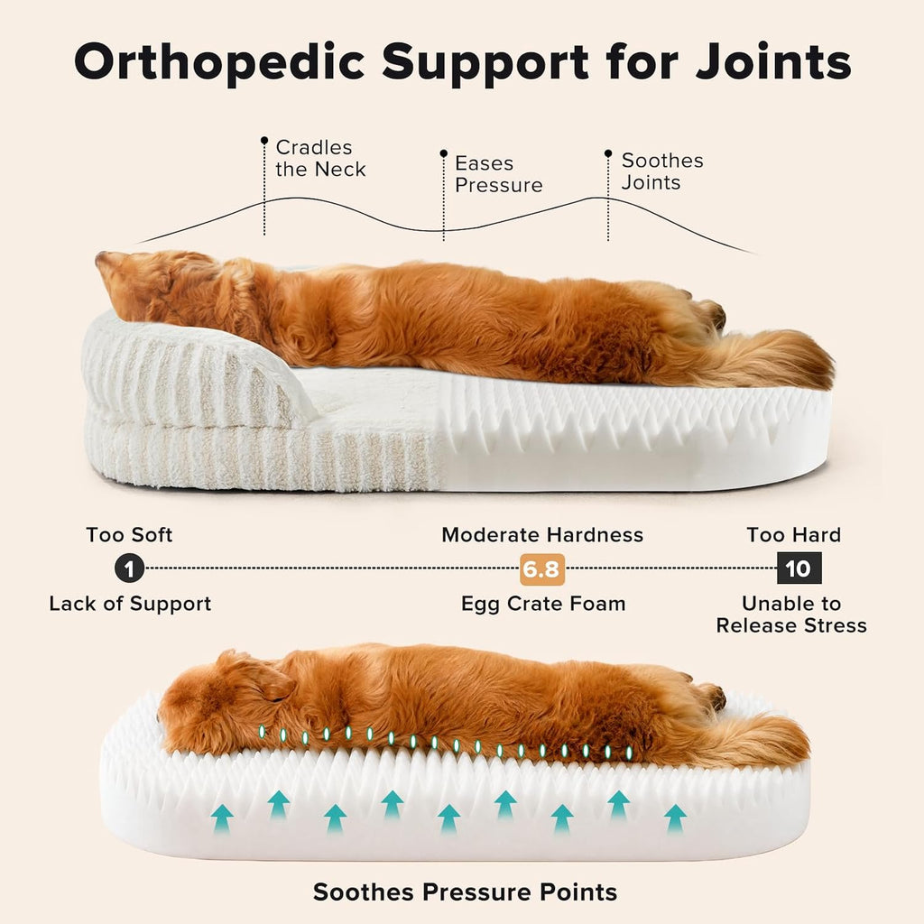 MIXJOY Orthopedic Dog Beds Large Sized Dog,Washable XXL Large Dog Bed,48"
