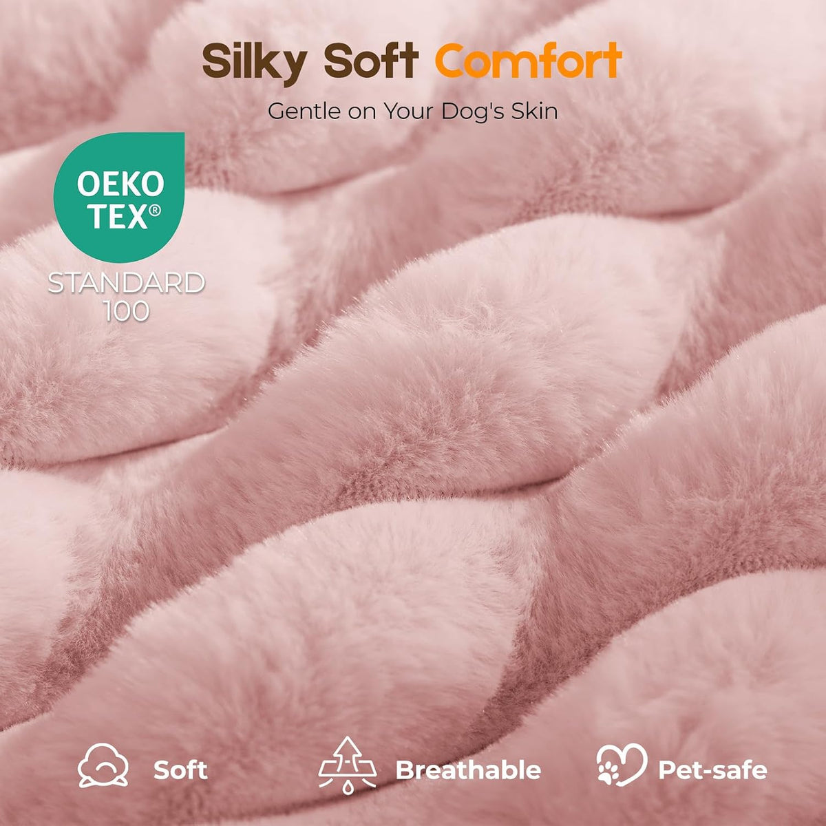 Orthopedic Dog Bed for Medium Dog, Waterproof Washable Pet Bed for Crate