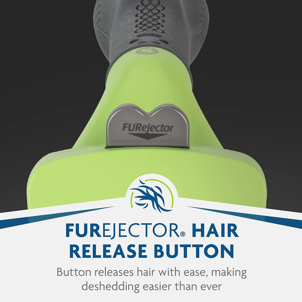 FURminator Small Dog Undercoat deShedding Tool, Long Hair, Reduces Loose Hair from Shedding | Reduces Loose Hair From Shedding, Easy Clean-Up, For Dogs Less Than 25 lbs, Use Weekly, Ergonomic Handle For Comfort 