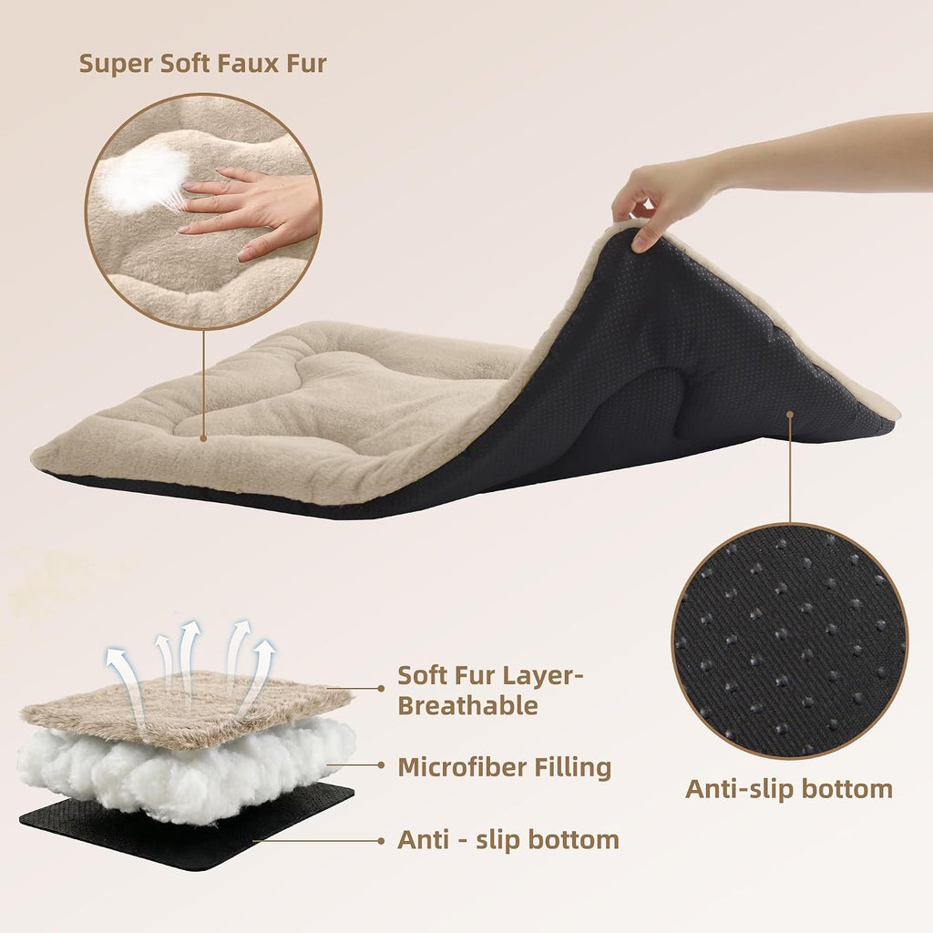 Dog Bed 30" for Metal Crate Pad, Washable Kennel Mat for Medium Dogs & Pets
