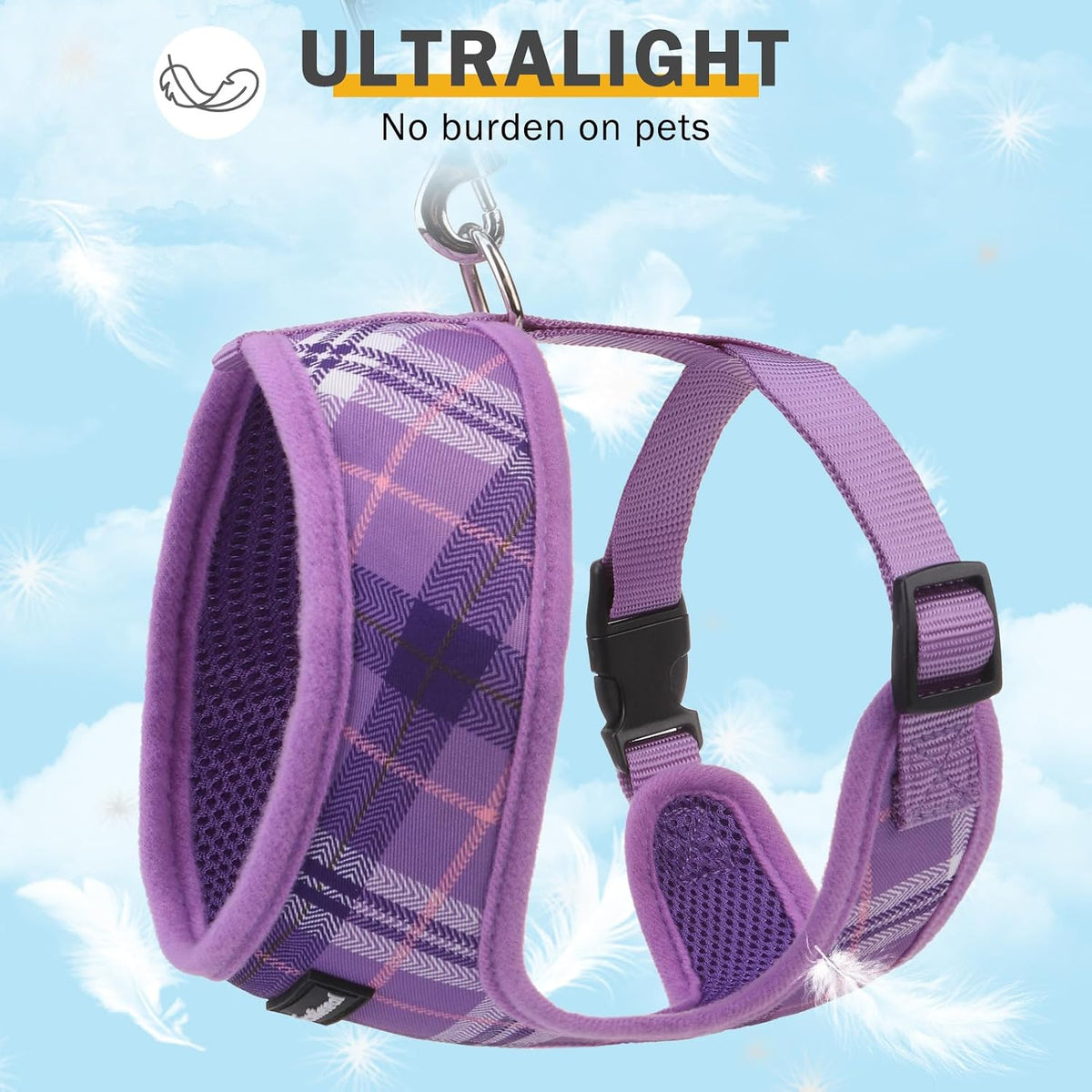 SCENEREAL No Pull Dog Harness and Leash Set Small Medium Sized Dog