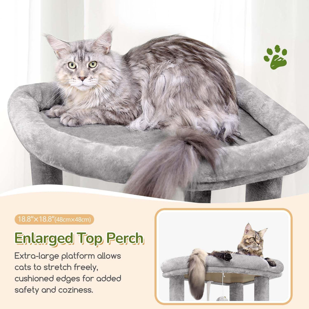 Globlazer 74in Heavy Duty Cat Tree Tower for Indoor Cats Large Adult, S74