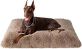 EHEYCIGA Fluffy Dog Crate Bed, Plush XX Large Dog Pillow, Camel
