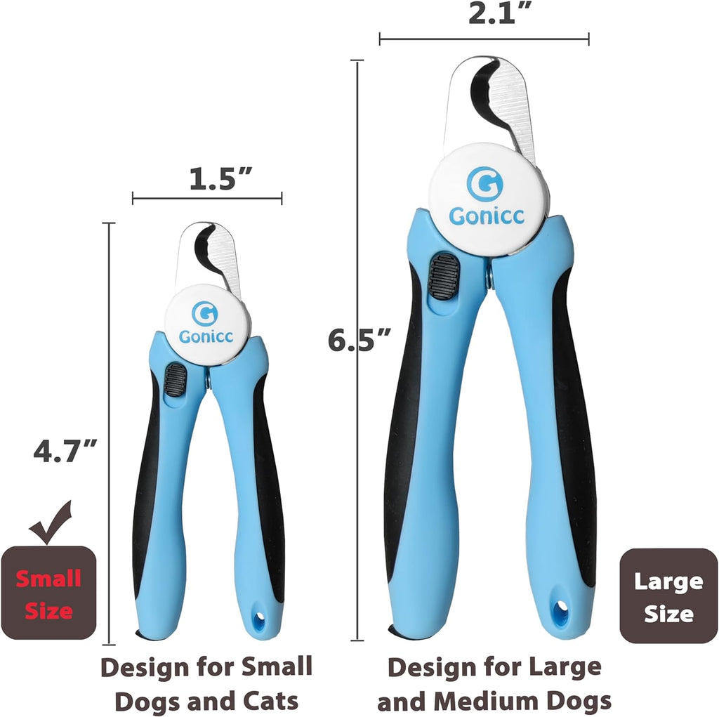 gonicc Professional Pet Nail Clippers & Trimmer for Medium Small Dogs Cats
