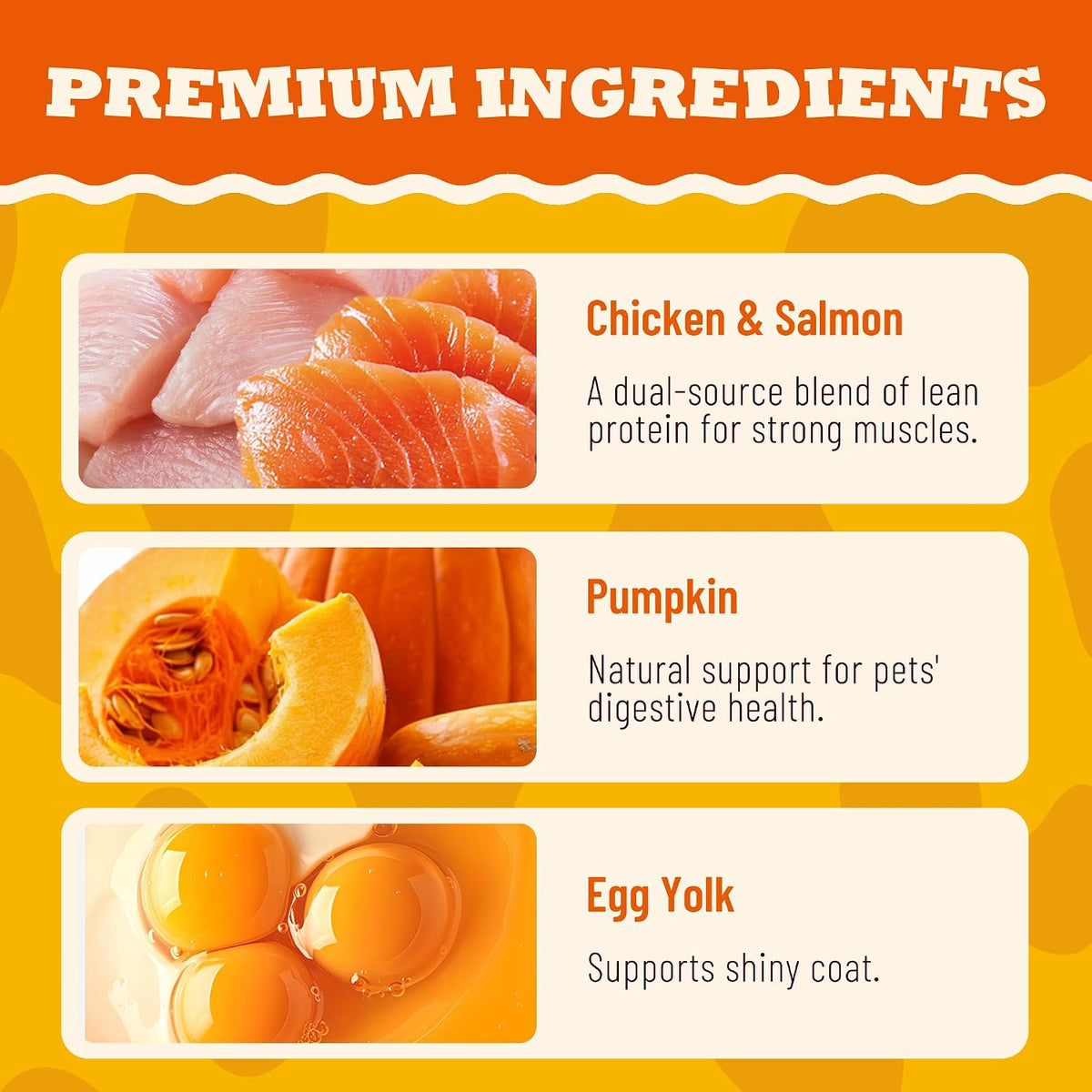 13.05oz Pumpkin Treats for Cats & Dogs with Egg Yolk Creamy Core