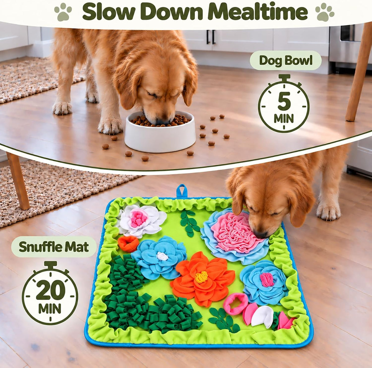 Vextronic Snuffle Mat for Dogs, Large Dogs Slow Feeder, Interactive Puzzle
