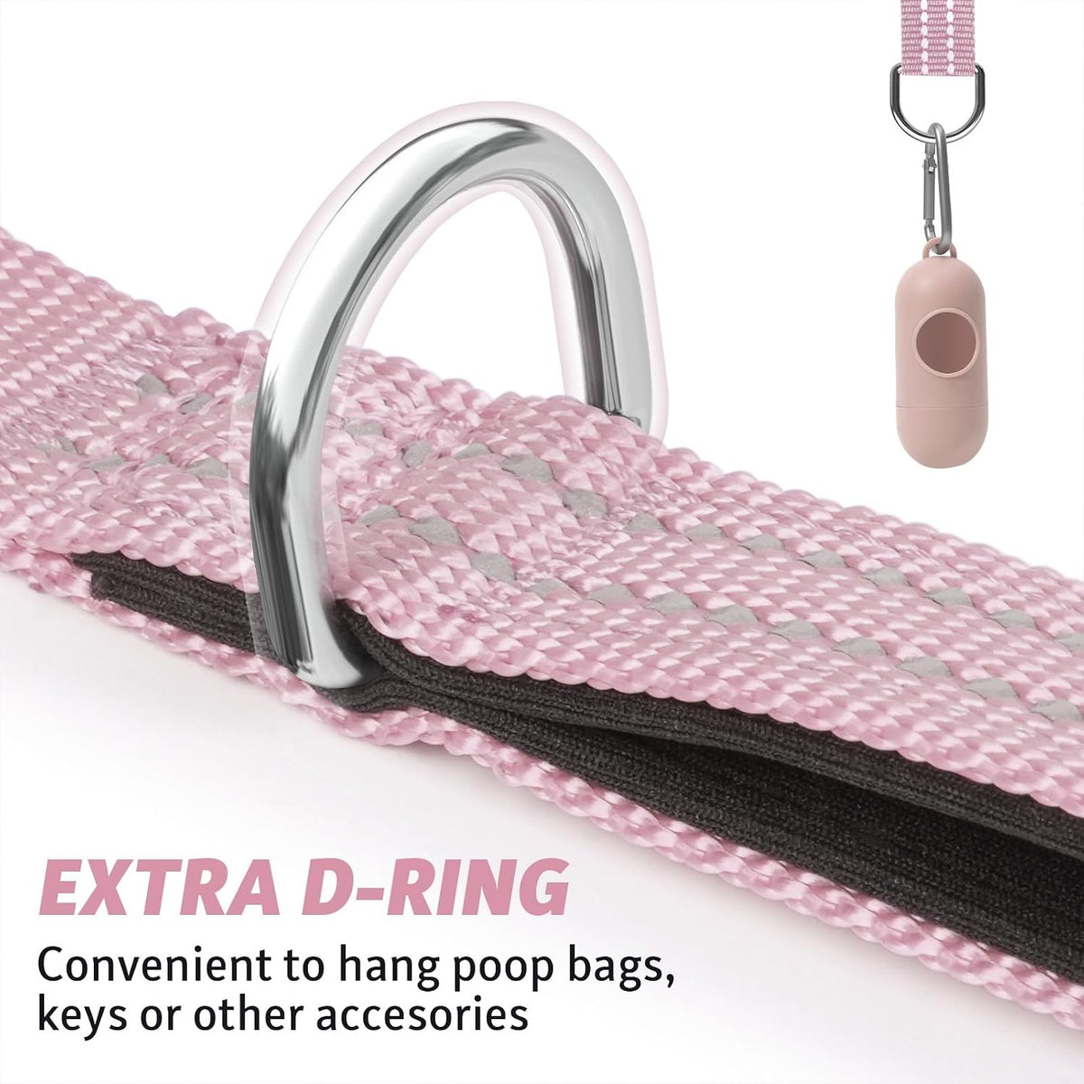 Long Dog Leash XiaZ Training Leashes 10/15/20/30/50/100ft Long Lead for Dogs 100ft Training Leash for Outside Pink 100 Foot Nylon Padded Handle Reflective Hiking Yard