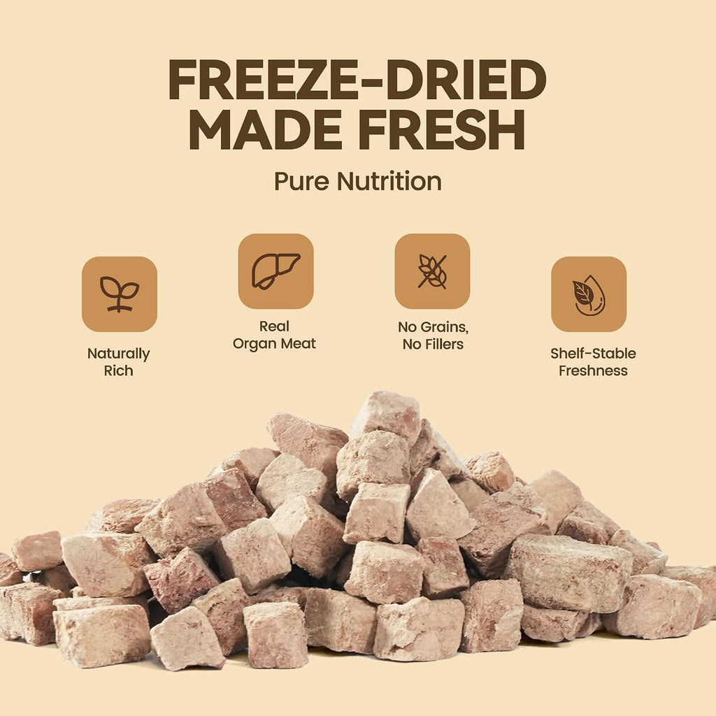 Freeze Dried Chicken Liver Cat Dog Treats 2oz