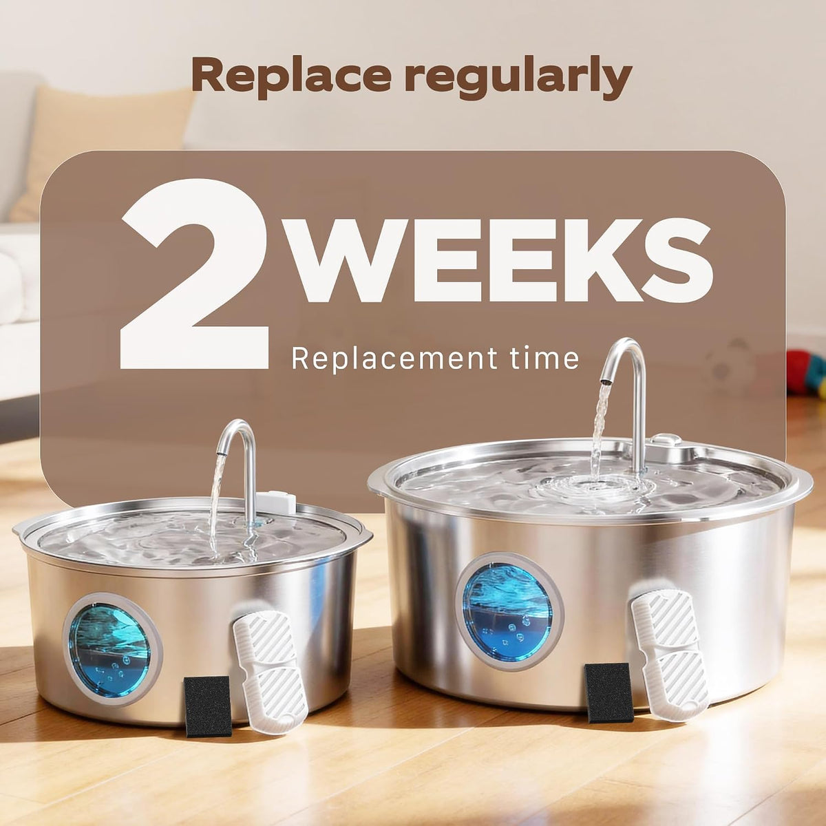 GROOKPET Dog Water Fountain Filters: 12 Dog Fountain Filters