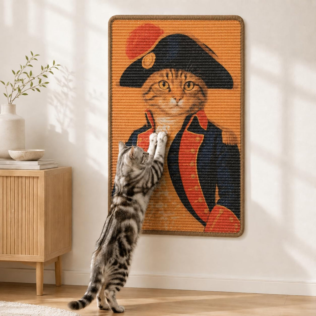 Art Sisal Cat Scratcher Mat, Cat Wall Scratchers for Indoor Cats