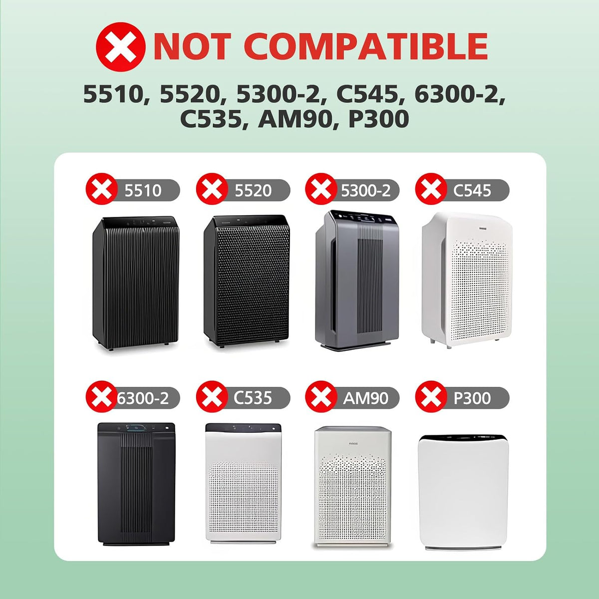 116130 Pet Care Filter H For Winix 5500-2 Plasmawave & AM80 Air Purifier