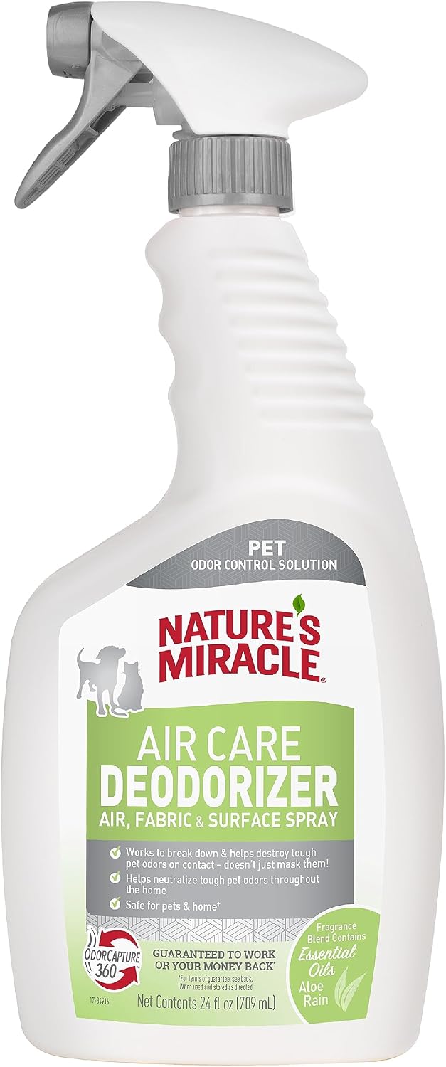 Nature's Miracle Air Care Spray for Air, Fabric & Surface, Aloe Rain, 24 oz