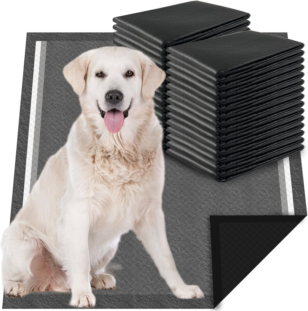 Dogcator Charcoal Puppy Pads Extra Large 30"x36", 30 Count Super Absorbent Pee Pads for Dogs, Disposable Urine Bed Underpads for Doggy, Thicken XXL Disposable Pet Underpads, Piddle Pee Sheets