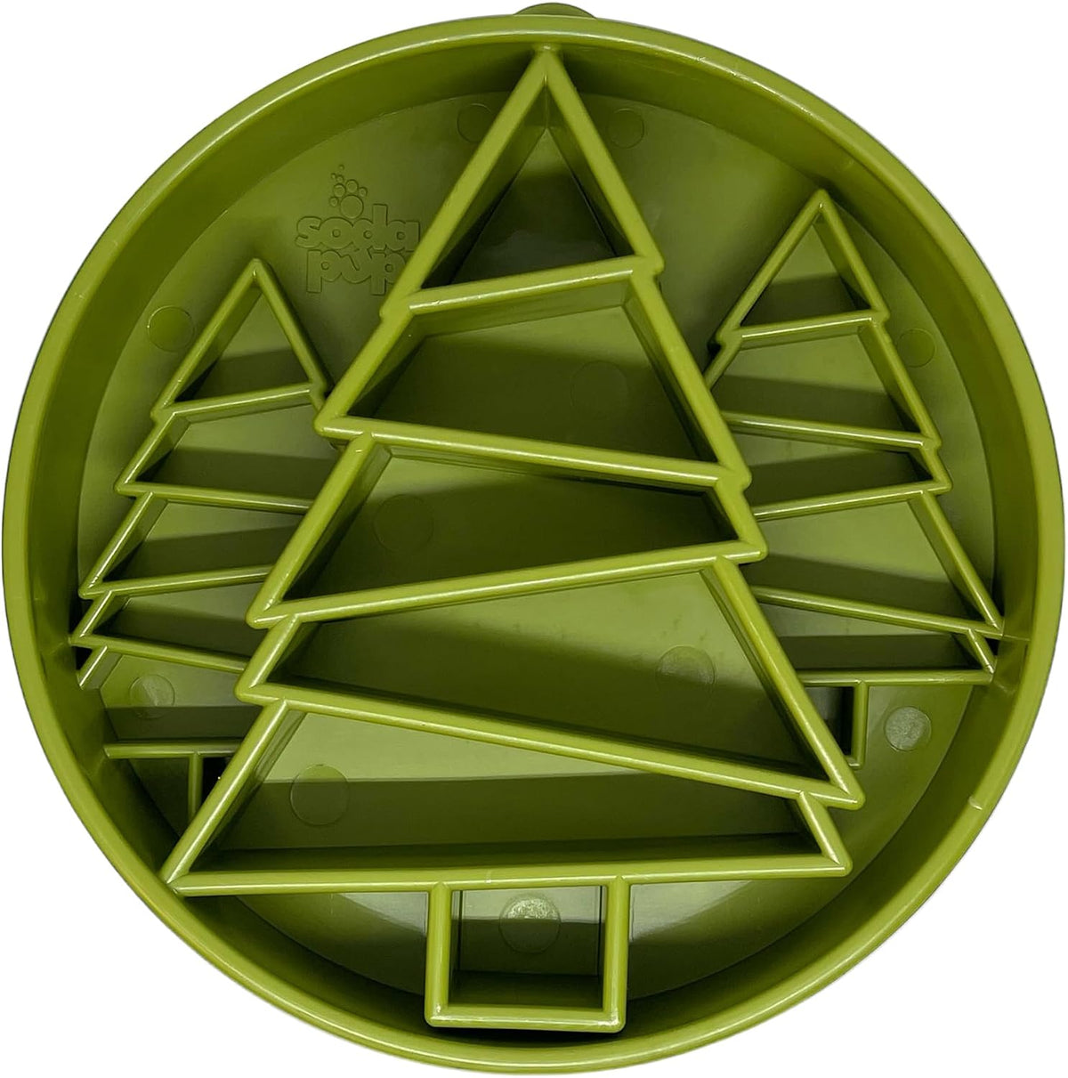 SodaPup Pine Tree Enrichment Bowl – Durable Slow Feeder Bowl Made in USA from Non-Toxic, Pet-Safe, Food Safe Material for Mental Stimulation, Slowing Down Eating, Healthy Digestion, & More