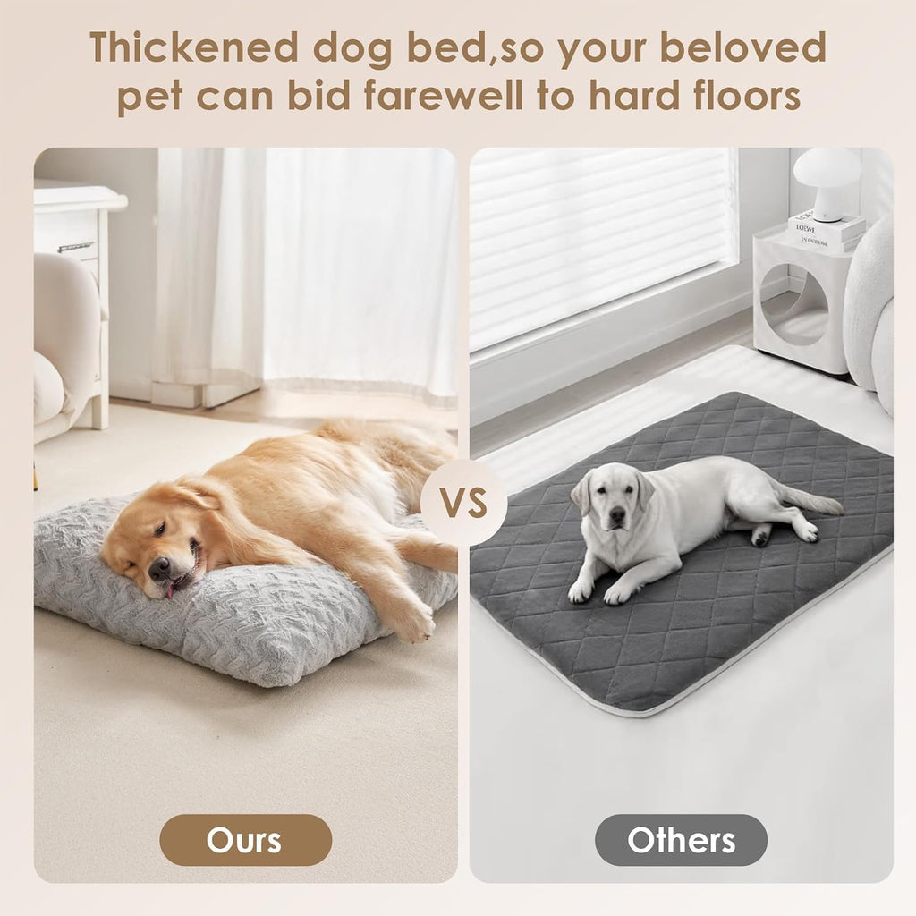 EHEYCIGA XXL Dog Bed 47x29 Inch, Extra Large Pet Beds for Dogs, Grey