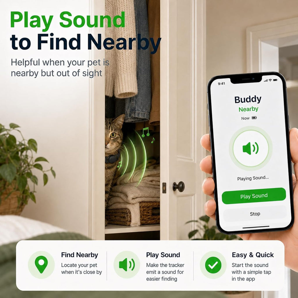 Dog Tracker, GPS Tracker for Dogs, No Monthly Fee, with Reflective Collar