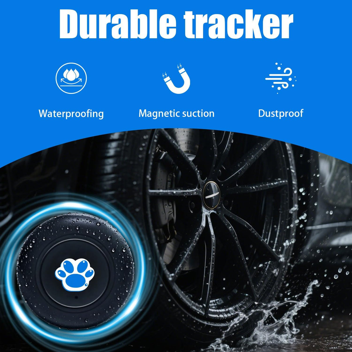 GPS Tracker for Vehicles,Cars,Kids,Pets,and Motorcycles,Real-Time Location Tracking,No Monthly Fee No Subscription,Mini Hidden GPS Tracker Device for Car,Dog,Elderly and Personal Use(TG22)