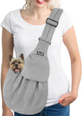 SlowTon Dog Carrier Sling - Thick Padded Shoulder Strap Adjustable, Cloud M