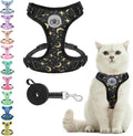 BEAUTYZOO Cat Harness and Leash Set, Escape Proof and Adjustable, Black