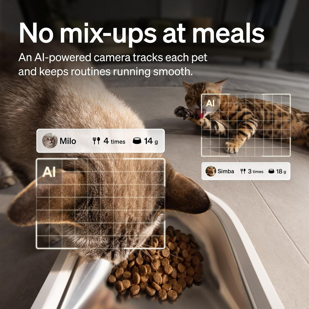 PETLIBRO Automatic Cat Feeder with Camera, Scale AI Smart Food Intake Track
