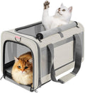 GAPZER Large Cat Carrier Soft, Collapsible Travel Pet Carry Bag, Small Dogs