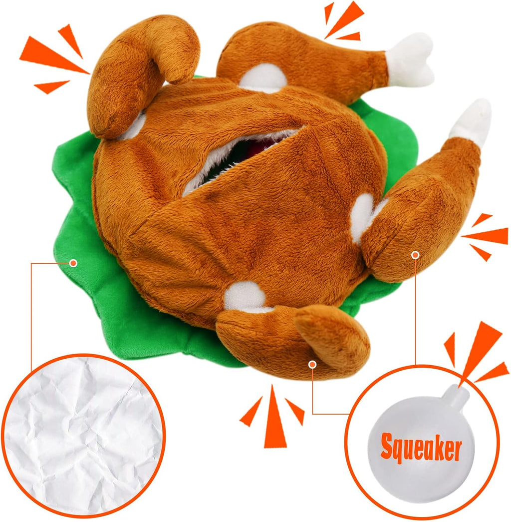 Thanksgiving Dog Toy, Hide and Seek Turkey Puzzle for Small Dogs