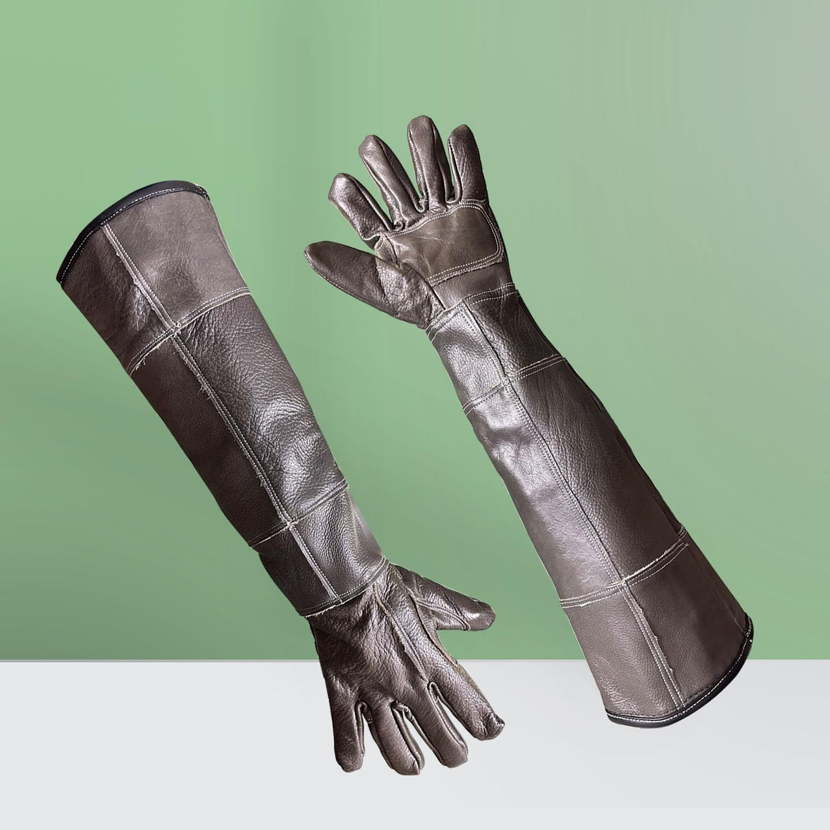 Animal Handling Gloves Bite Resistant, 60cm/ 23.6in Bite Proof Glove for Gardening, Grabbing Cat/Dog/Bird/Snake/Lizard/Falcon/Reptile, Anti-Bite Work Gloves (Upgrade, Deep Color)