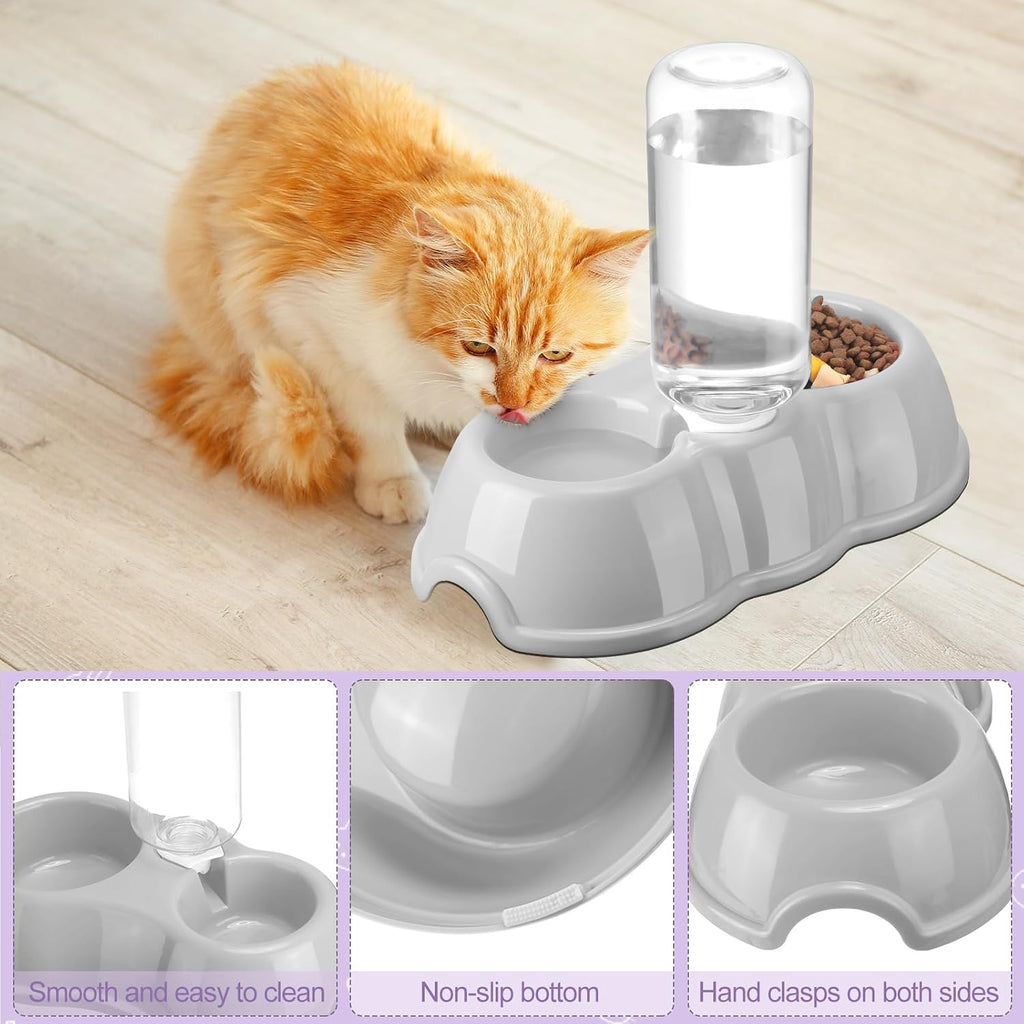 Tioncy 7 Pcs Kitten Litter Box Starter Kit with Mat, Stylish, Purple