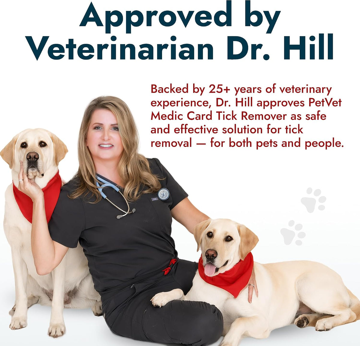 Tick Remover Card, Vet-Approved Tick Removal Tool for Dogs & Cats, 3 Pack Wallet-Size Cards with Built-in Magnifier & Instruction Guide, Portable Pet Care Tool for Home or Outdoor Use
