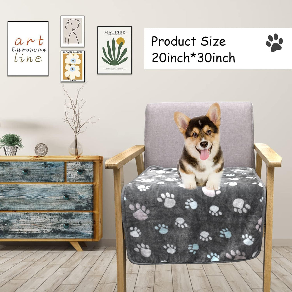 Rezutan 3 Pack Premium Soft Dog Blanket for Medium Dogs Puppy & Cat