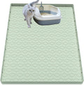 Cat Litter Mat, Silicone Large Cat Mat for Litter Box - 40x28 in, Waterproof & Non-Slip, Durable & Easy Clean, Green