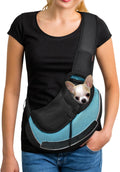 YUDODO Pet Sling Carrier for 2-5 lbs Small Dogs Cat Puppy Crossbody Carrier