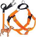 2 Hounds Design Freedom No Pull Dog Harness and Leash, 1" MD, Neon Orange
