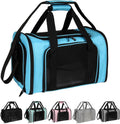 Top tasta Dog Cat Carrier Pet Carriers for Small Medium Large Cats Dogs Carrier Soft Sided Small Puppy Dog Carrier Portable Foldable Airline Approved Dog Cat Travel Carrier Blue Medium