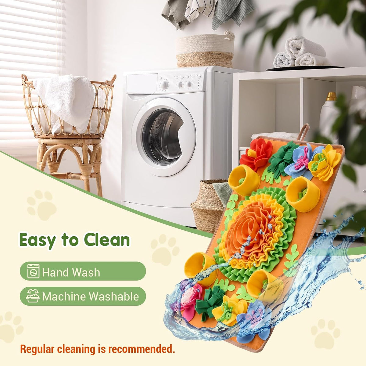 Avont Snuffle Mat for Dogs, Interactive Sniffing Feeding Puzzle Slow Feeder