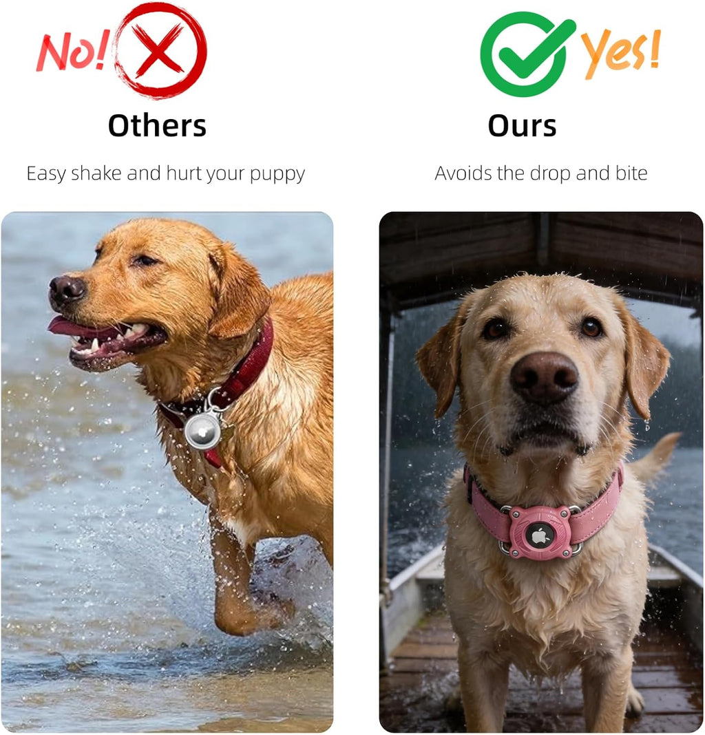 AirTag Holder for Pet Collar – Waterproof(Pink)