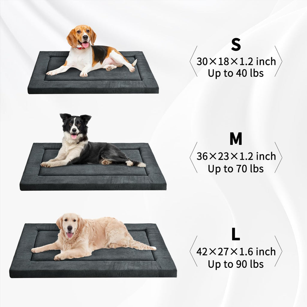 Dog Bed for Crate, Medium/Large Dogs Crate Bed,Washable Dog Beds Kennel Mat