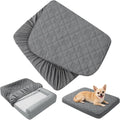 PAWFINITY Small Waterproof Dog Bed Cover Replacement, Fitted Sheet Washable