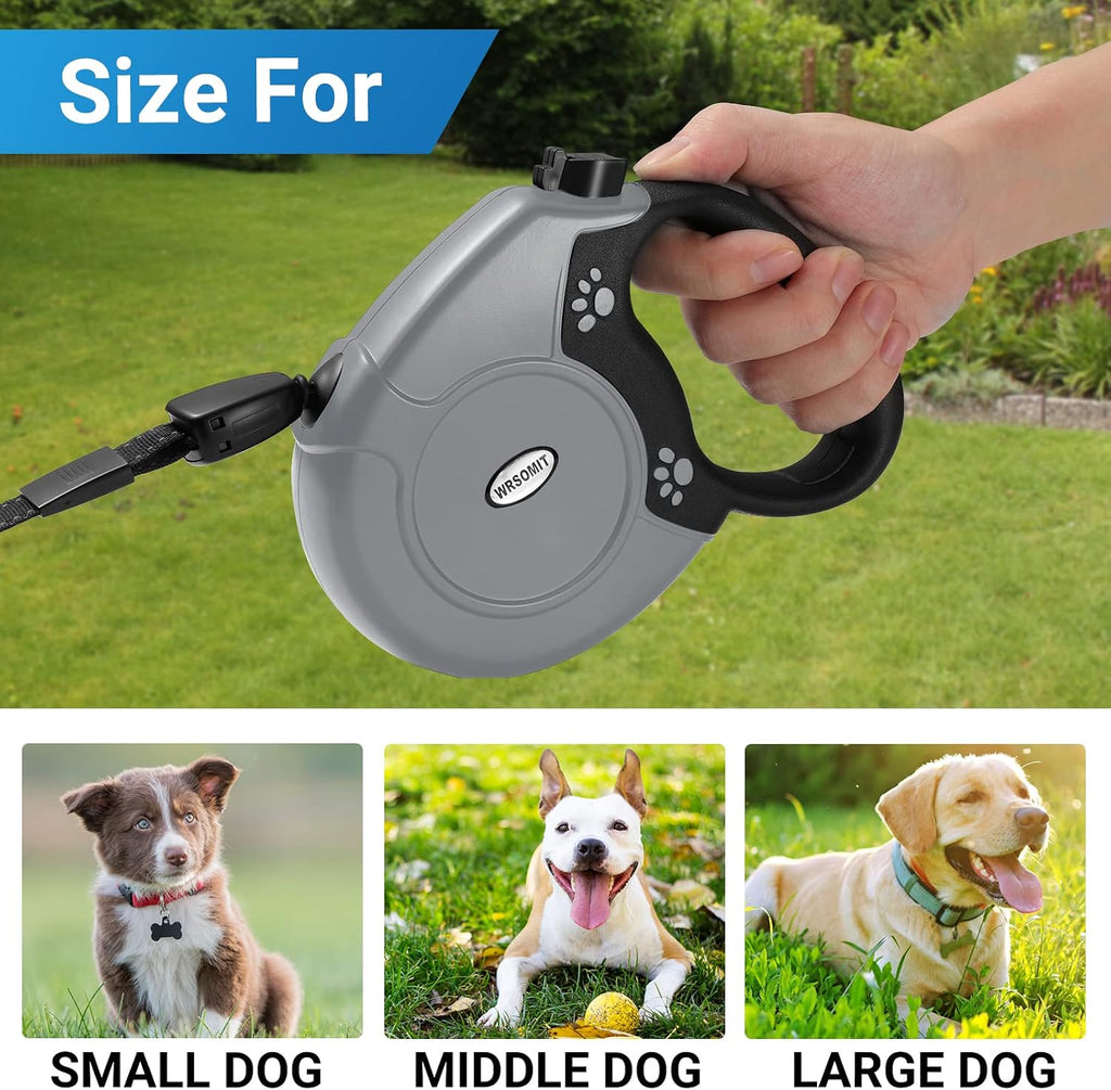 360°No Tangle 26 Ft Retractable Dog Leash for Dogs up to 99lbs
