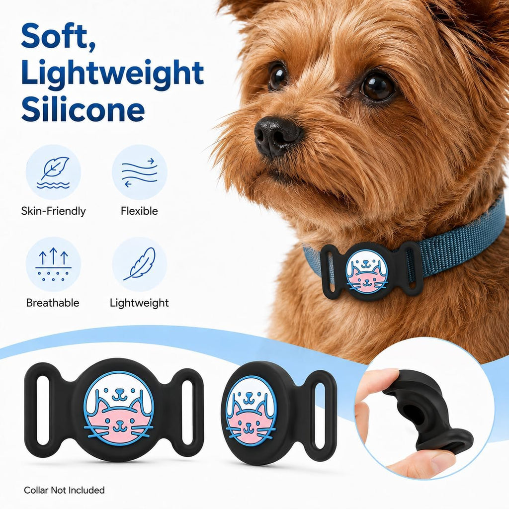 GPS Collar for Dogs, Pet Tracker for Dogs (Android Only), Waterproof Smart Tag Compatible with Google Find My, No Monthly Fee, Dog GPS Tracker Collar for Small Large Dogs (Android Tracker for Dog)
