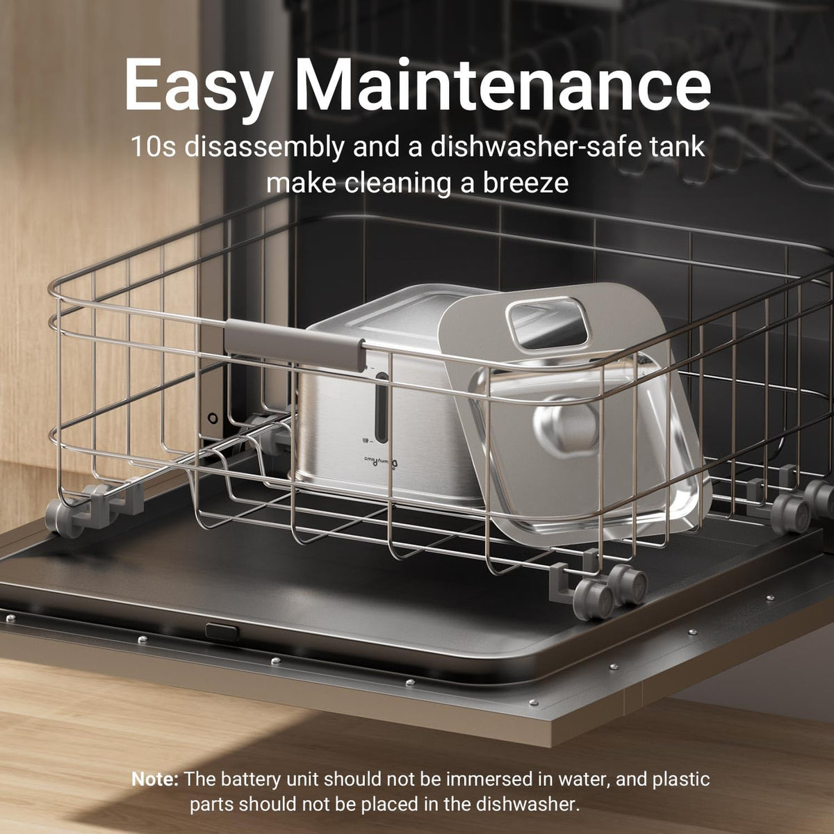DownyPaws Cat Water Fountain Stainless Steel Wireless, Metal & 6 Filters