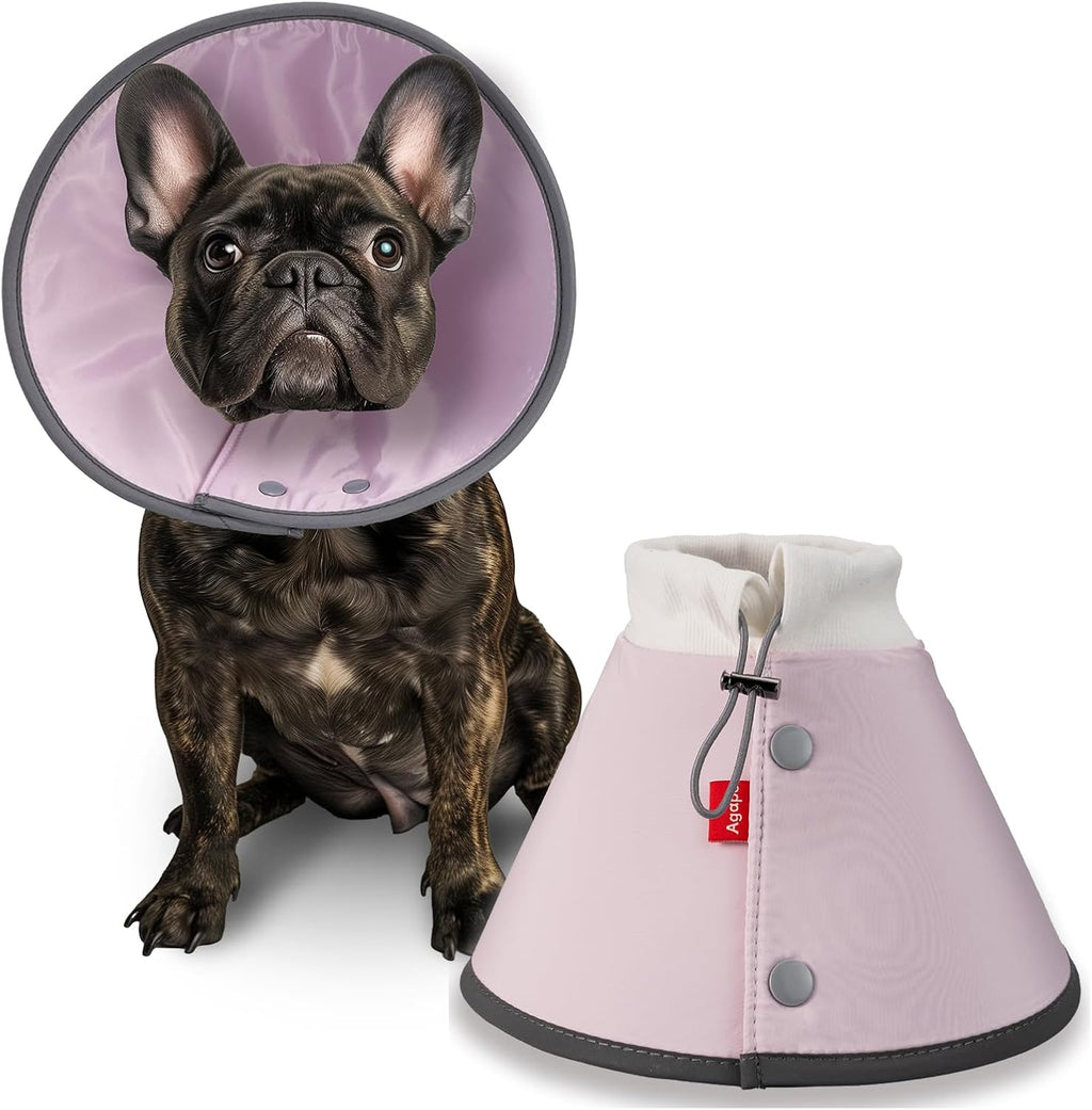 Agape Soft Dog Cone for Small Dogs & Cats, Recovery Collar to Stop Licking