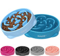 MateeyLife 2-Pack Slow Feeder Dog Bowls, 4 Cups, Dog Puzzle Feeder Bowl | Food-contact safe, dishwasher safe, non-slip base, maze design, for fast eaters, for dogs and cats, daily mealtimes
