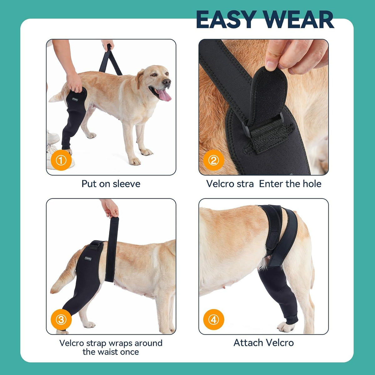 Single Dog Rear Leg Sleeve to Stop Licking, Breathable Dog Recovery Suit for Post Surgery, Comfortable Back Leg Sleeve for Wound Healing,Alternative to Cone Collars (2XLarge)