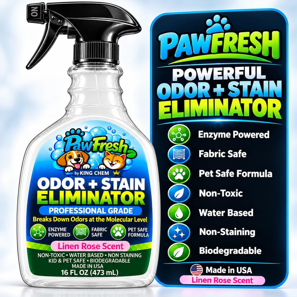 PawFresh Enzyme Pet Odor & Stain Remover for Dog and Cat Urine