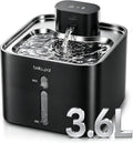 BELLA & PAL Wireless Cat Water Fountain: 122oz Stainless Steel, 3 Flow Mode