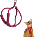 Escape Proof Y Shape Cat Harness Anti-Choke (Burgundy, S)
