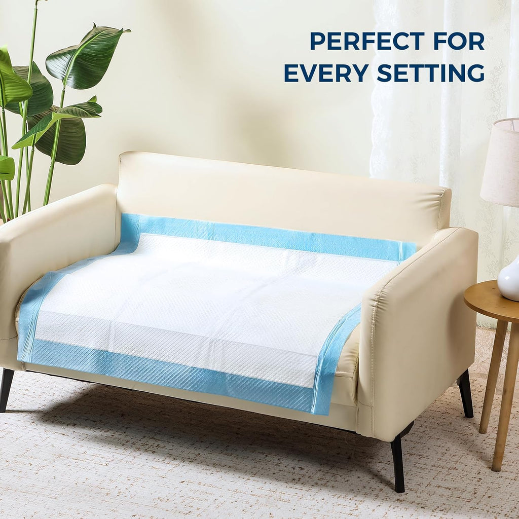 50 Pack Super Absorbent Disposable Bed Pads for Adult (30" x 36") - Ultra Thick Leakproof Chucks Underpads for Incontinence Adults, Seniors & Pets