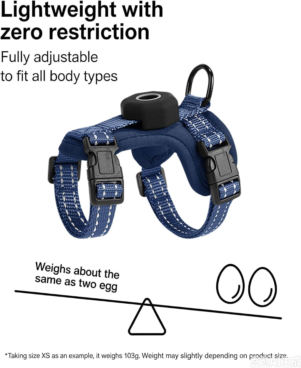Solmoony Cat Harness & Leash Set,Blue Vest Harness for Small & Medium Cats